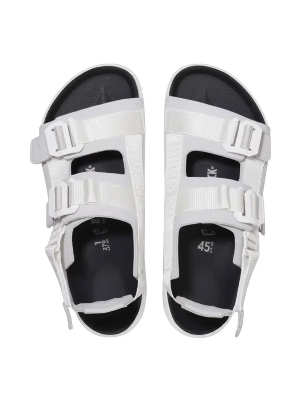 Men’s Birkenstock Shinjuku Sandals Sport Suede  White Size 12 NEW